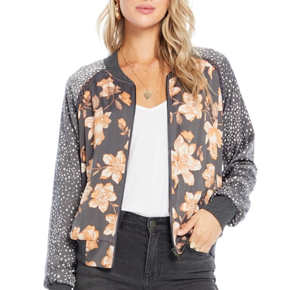 Floral Bomber Jacket - Picture 2 of 5